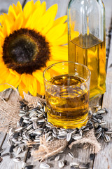 Portion of Sunflower Oil