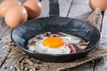 Fried Egg with Bacon