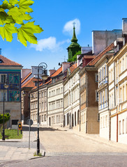 Fototapeta premium Śródmieście ulicami Warszawy