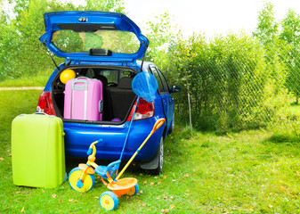 Packing a car for trip with kids