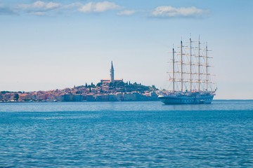 Sea landscape with a ship