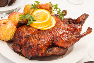 Christmas roast goose