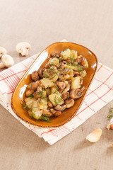 potatoes with mushroom