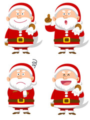 サンタクロース　表情