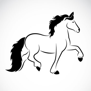 Vector image of an horse