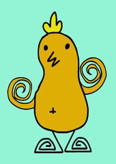 cartoon animals and fishes in Jaidee Family Style