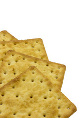 Cracker isolated on white backgroun