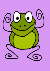 cartoon animals and fishes in Jaidee Family Style