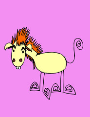 cartoon animals and fishes in Jaidee Family Style