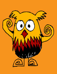 cartoon animals and fishes in Jaidee Family Style