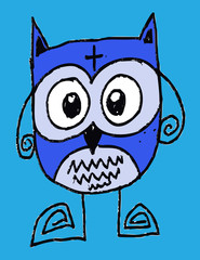 Cartoon animals and owls in Jaidee Family Style