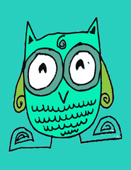 Cartoon animals and owls in Jaidee Family Style