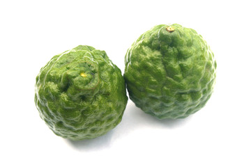 Obraz premium bergamot and green leaf