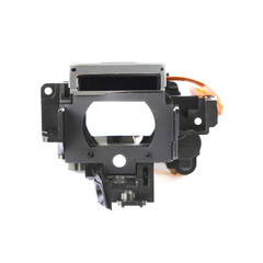 Camera view finder parts isolated on white background