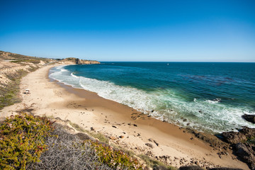 Fototapeta na wymiar Beautiful beach in Orange County, CA