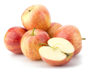 juicy apples isolated on white background