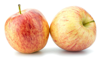 juicy apples isolated on white background