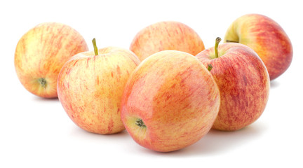 juicy apples isolated on white background