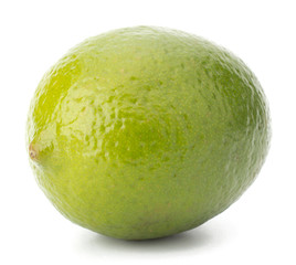 Fresh lime fruit Isolated on white background