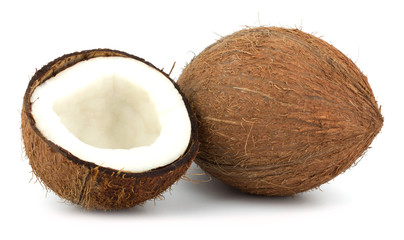 Coconuts isolated on white background