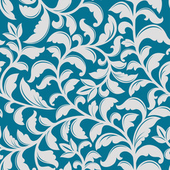 Blue floral pattern