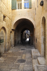 Fototapeta na wymiar Street in old Jerusalem, Israel