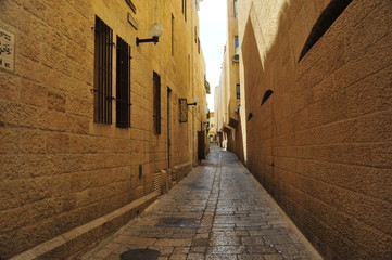 Street in old Jerusalem, Israel