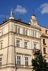 Fototapeta na wymiar secessional,pretty building in Krakow
