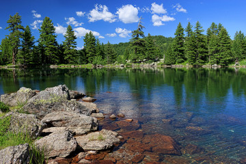 Amazing view of Hridsko lake in Prokletije national park