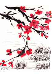 chinese painting blossom