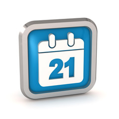 blue date icon on a white background