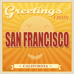 Vintage San Francisco, California poster