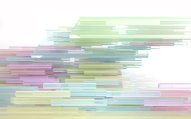 Abstract architectural background of colored glass rectangles