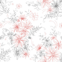 seamless  floral background