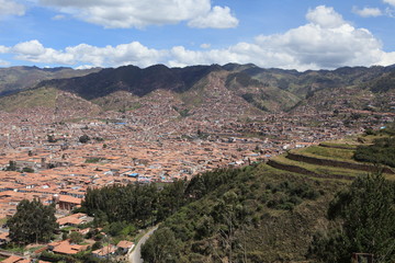 Die Stadt Cusco in Peru