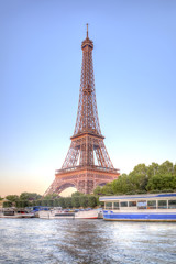 Fototapeta premium Eiffel tower. HDR