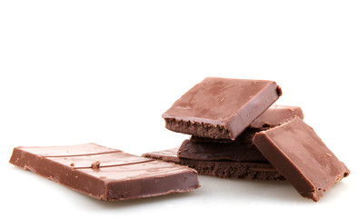 Chocolate Isolated On White