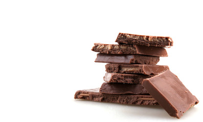 Chocolate Isolated On White
