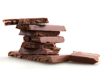 Chocolate Isolated On White