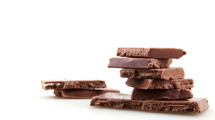 Chocolate Isolated On White