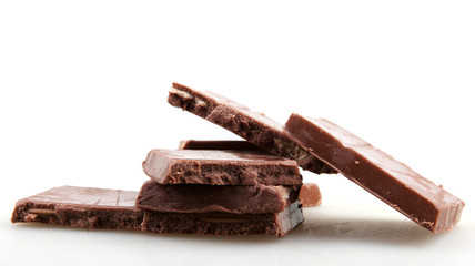 Chocolate Isolated On White
