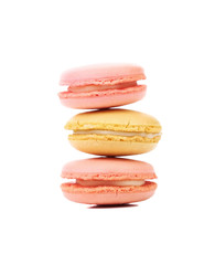 Stack of macaron cakes.