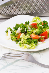 Salad of fresh vegetables