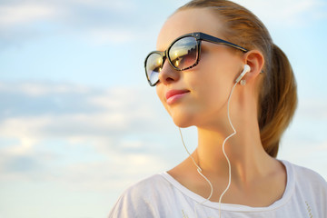 listening to music