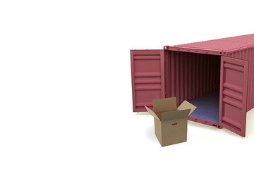 container box open cargo