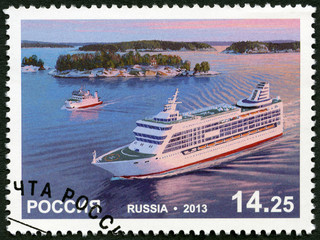 RUSSIA - 2013: shows Passenger Ferry Princess Anastasia