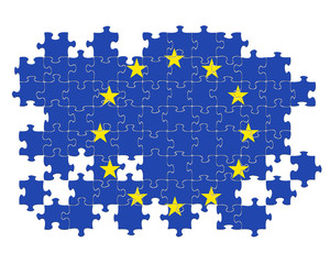 EU jigsaw pattern
