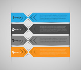 infographic template, abstract colorful banners, tags, labels