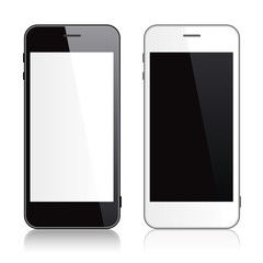 Black and white smartphone