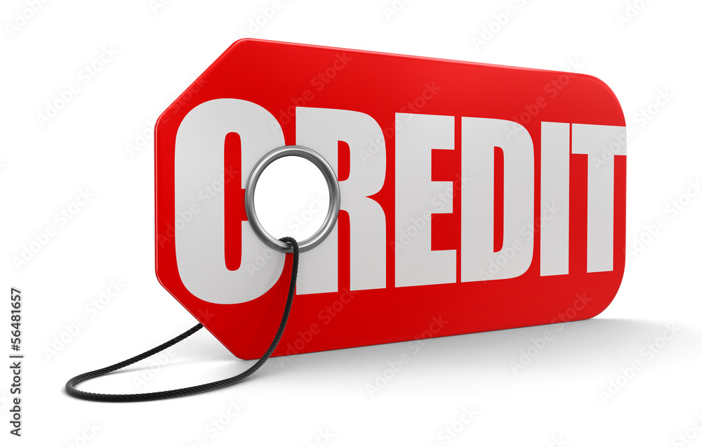 Poster label with credit (clipping path included)